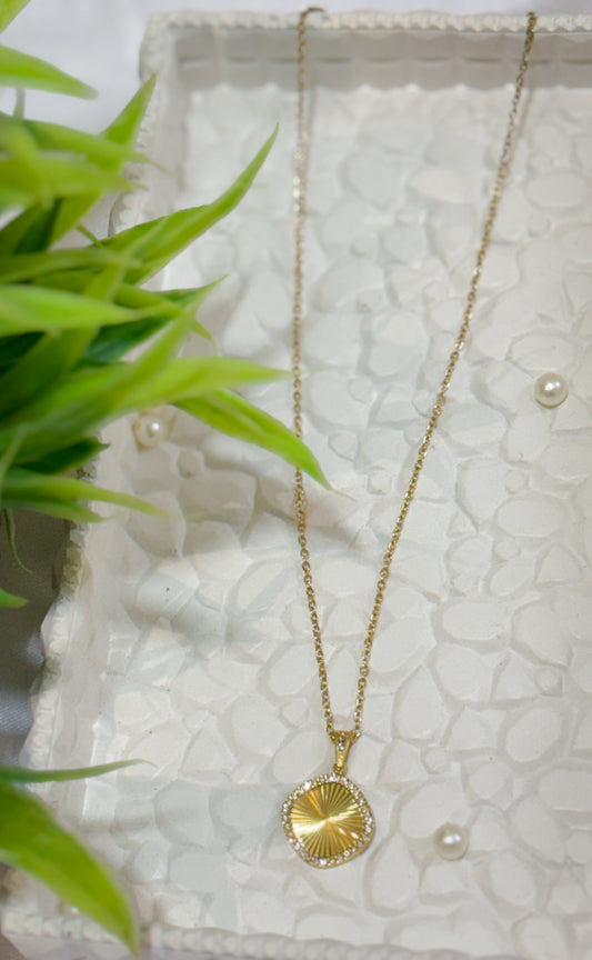 Sunburst medallion pendant