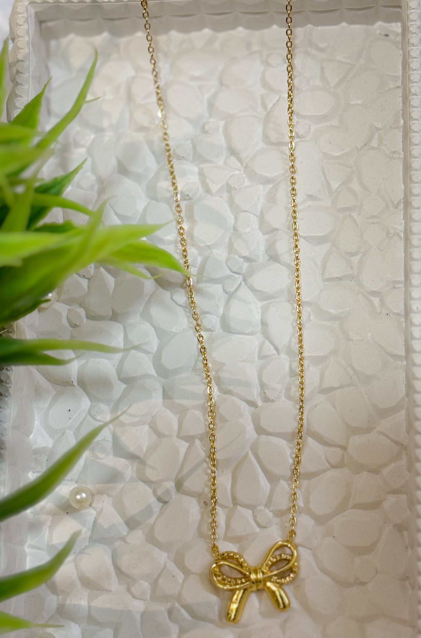 Korean-Style Bow Pendant