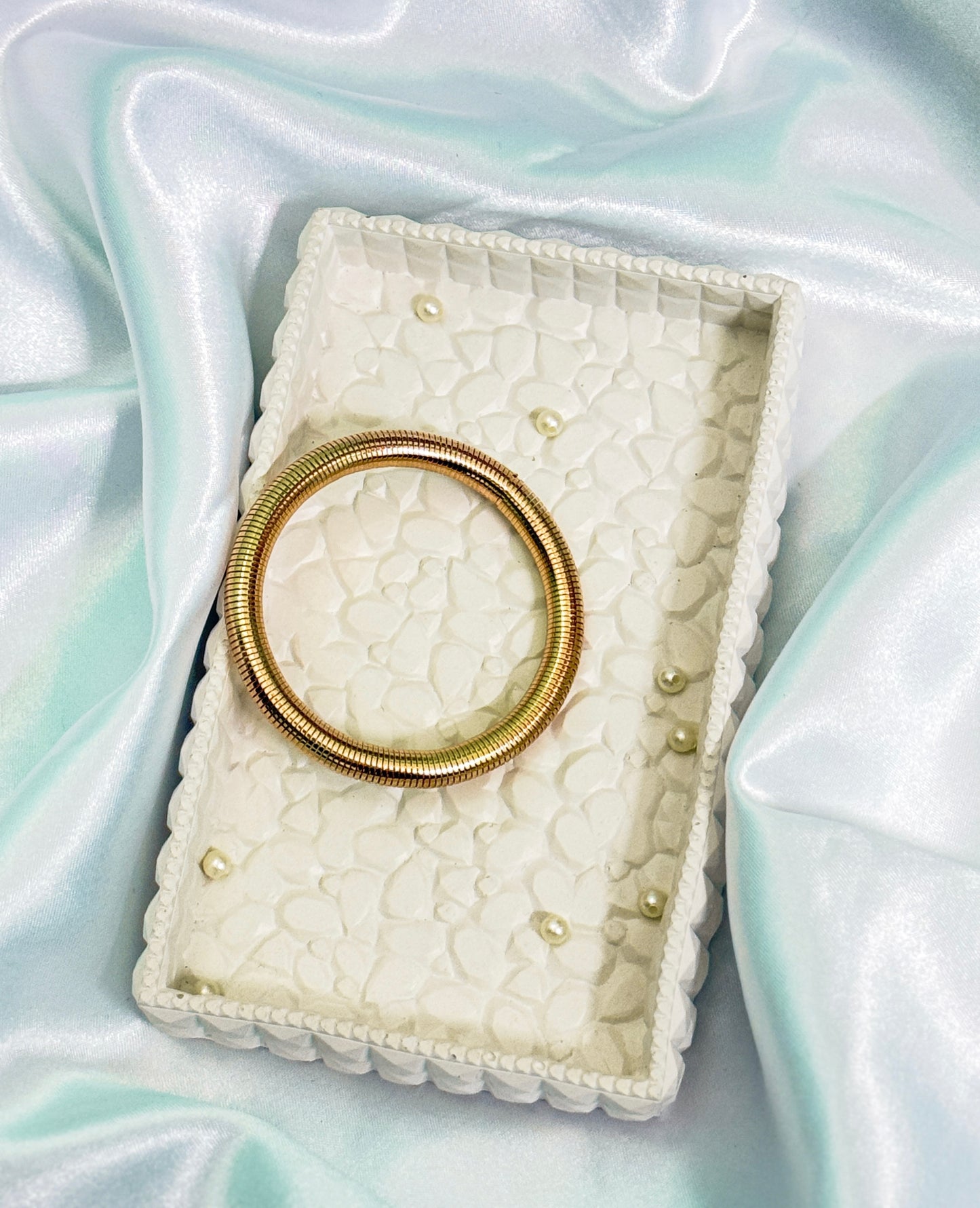 Golden Snake spiral bracelet