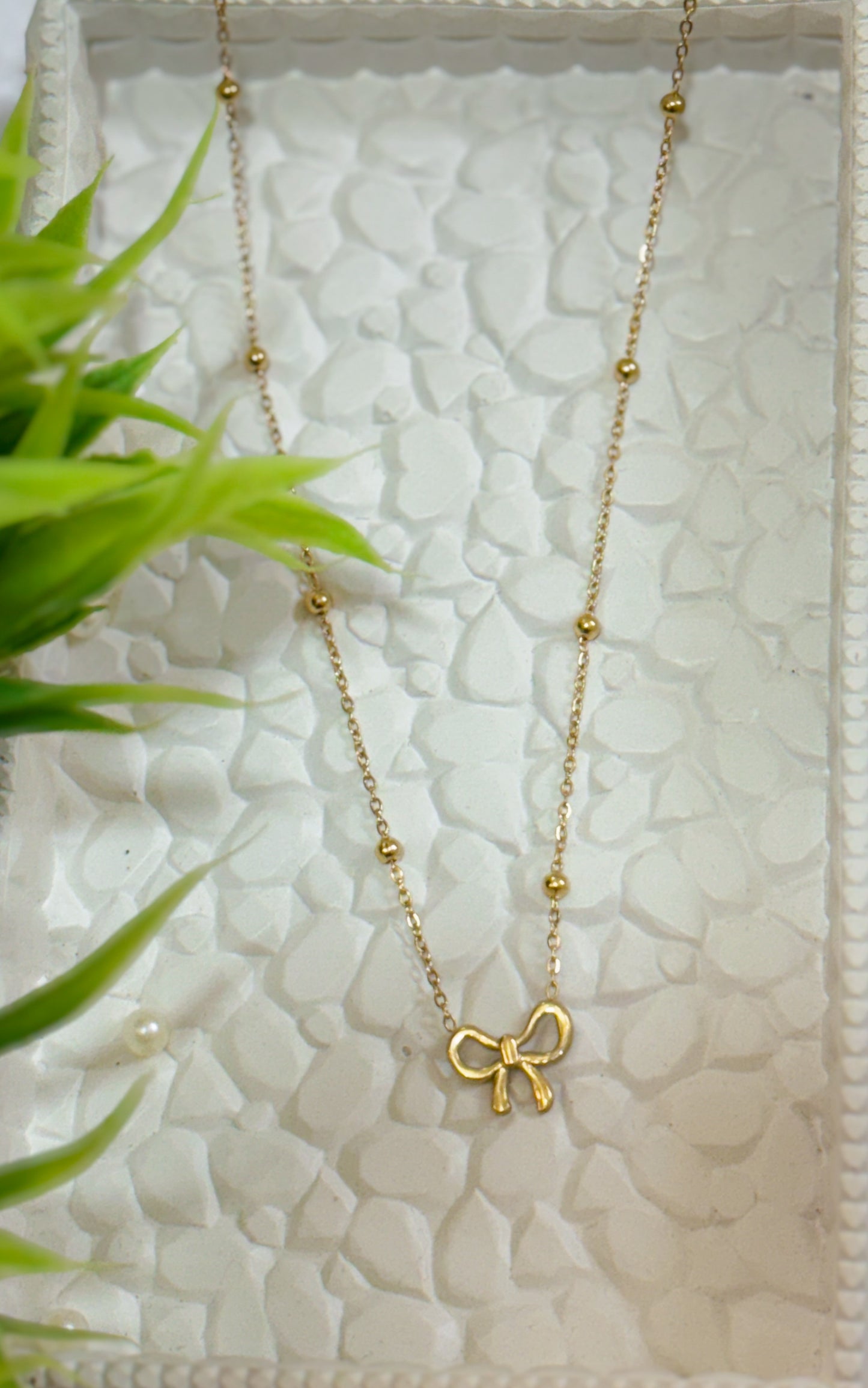 Korean-Style Bow Pendant