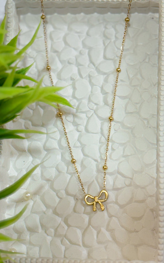Korean-Style Bow Pendant