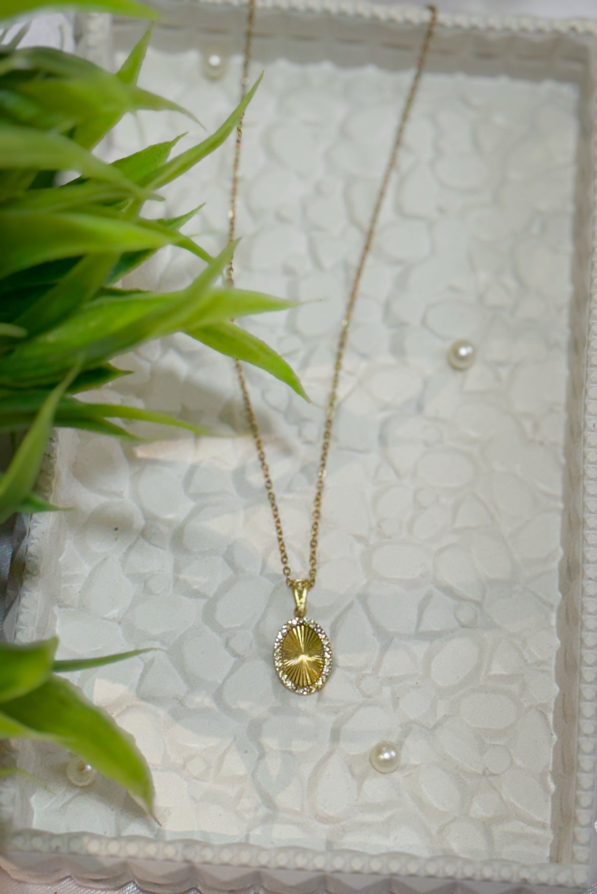 Sunburst medallion pendant