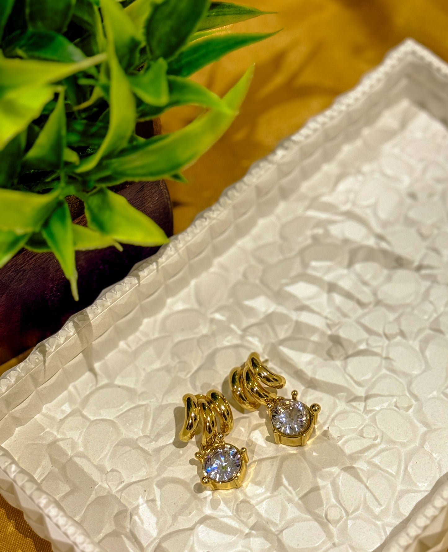 Antitarnised Solene earings