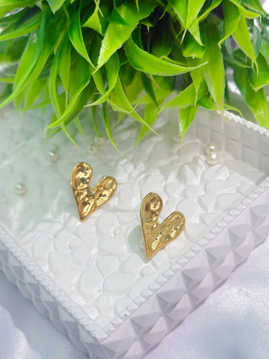 Heart shaped stud Earrings