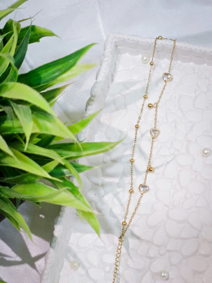Heart Satellite Chain Bracelet