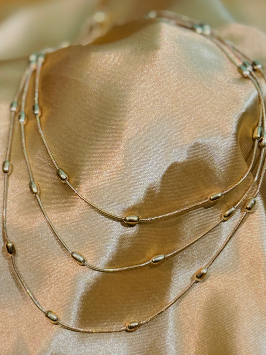 Antitarnised Multi-layered necklace