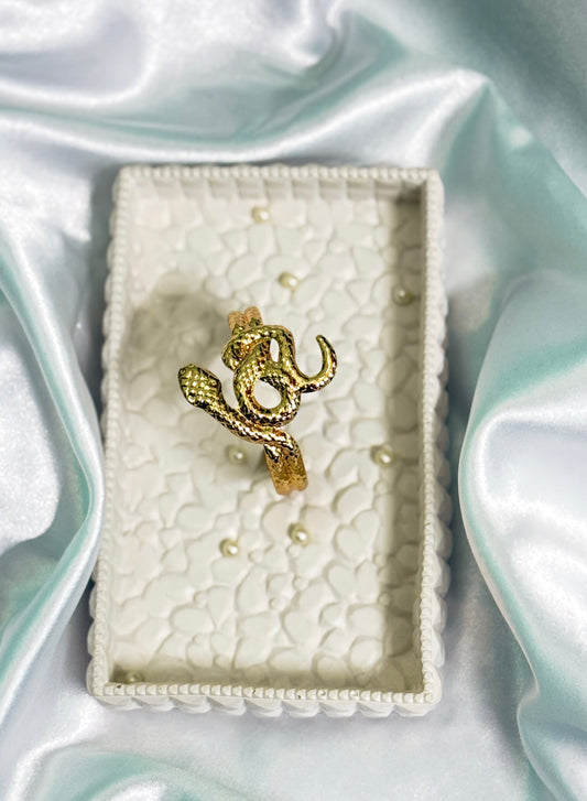 Golden Snake handcuff bracelet