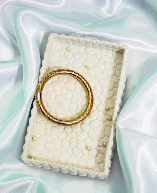 Golden Snake spiral bracelet